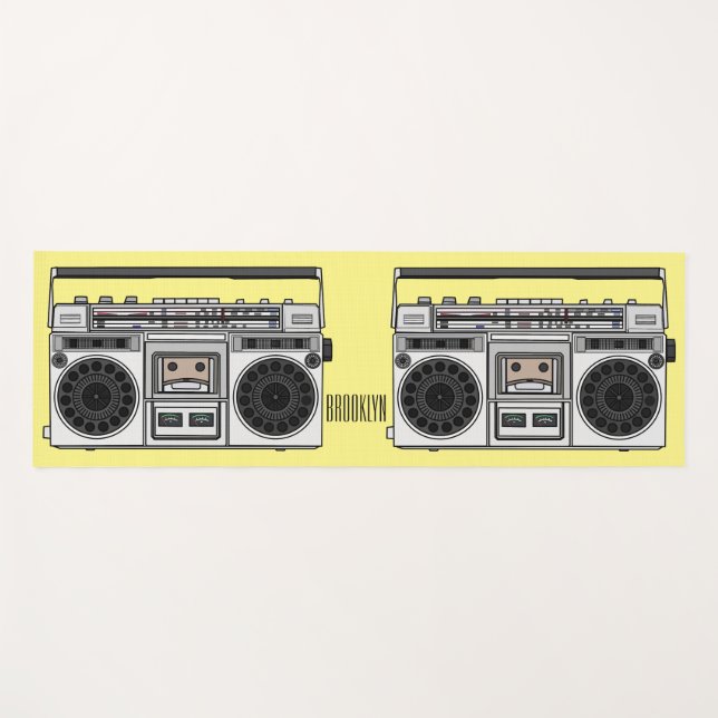 Esterilla De Yoga Ilustracion personalizado de radio (Anverso (horizontal))