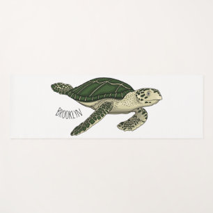 Esterilla De Yoga Ilustracion personalizado de tortugas marinas