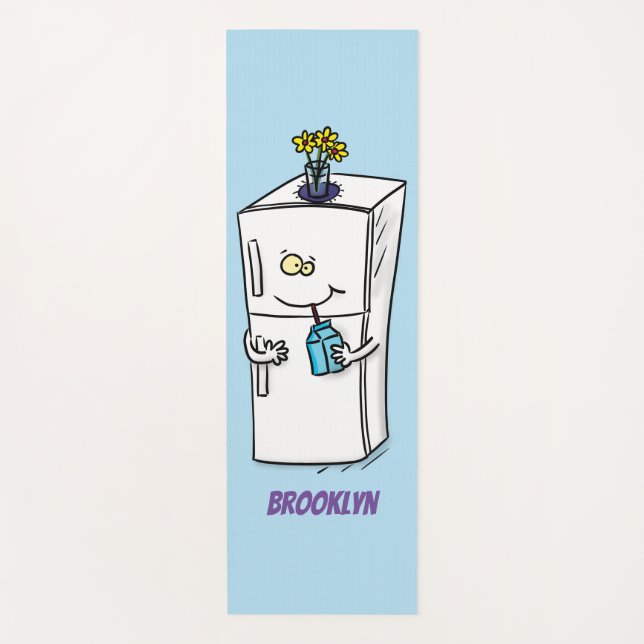 Esterilla De Yoga Ilustracion personalizado frigorífico divertido (Anverso)