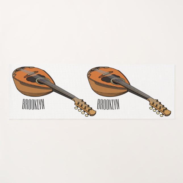 Esterilla De Yoga Ilustracion personalizado Mandolin (Anverso (horizontal))