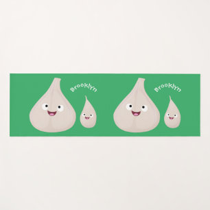 Esterilla De Yoga Ilustracion vegetal de personalizado de ajo dulce