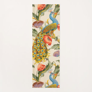 Esterilla De Yoga Ilustraciones de pavo real y cachorros