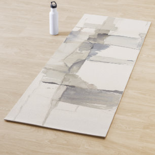 Esterilla De Yoga Impresión abstracta gris de la improvisación I