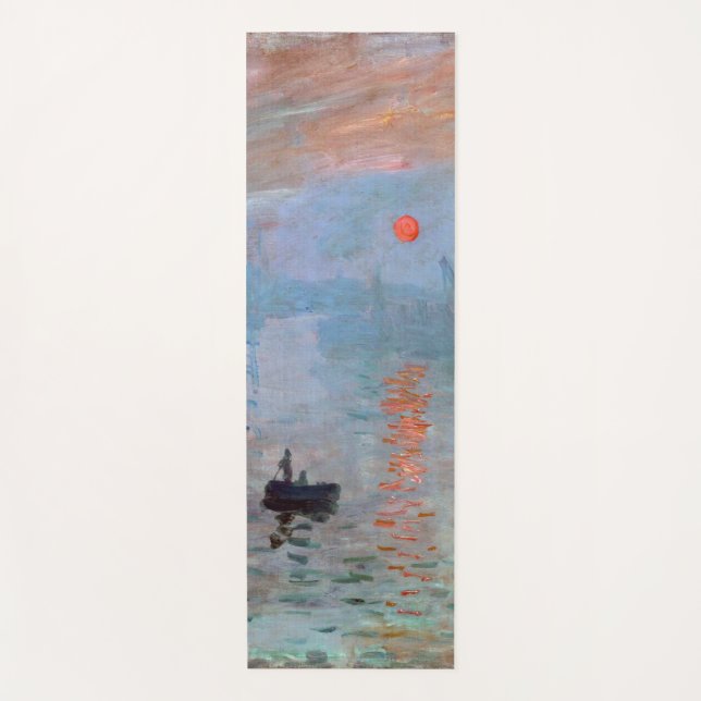 Esterilla De Yoga Impresión, amanecer, Claude Monet (Anverso)