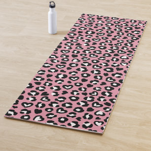 Esterilla De Yoga Impresión animal, leopardo rosado, puntos de chita