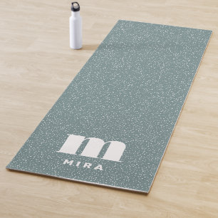 Esterilla De Yoga Impresión animal moderna verde azulada personaliza
