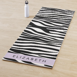 Esterilla De Yoga Impresión de cebra, franjas, negro y blanco, su no