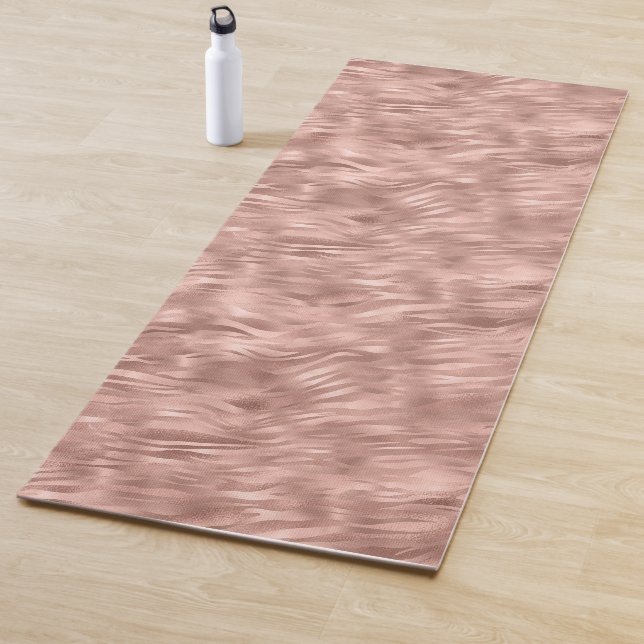 Esterilla De Yoga Impresión de cebra rosa glitz de Moda (In situ)