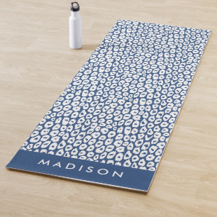 Esterilla De Yoga Impresión de leopardo de la marina personalizada