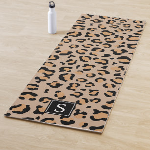 Esterilla De Yoga Impresión de leopardo, puntos, leopardo marrón, mo