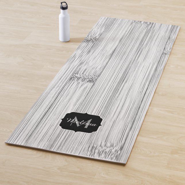 Esterilla De Yoga Impresión de madera de bambú gris de Guay Monogram (In situ)