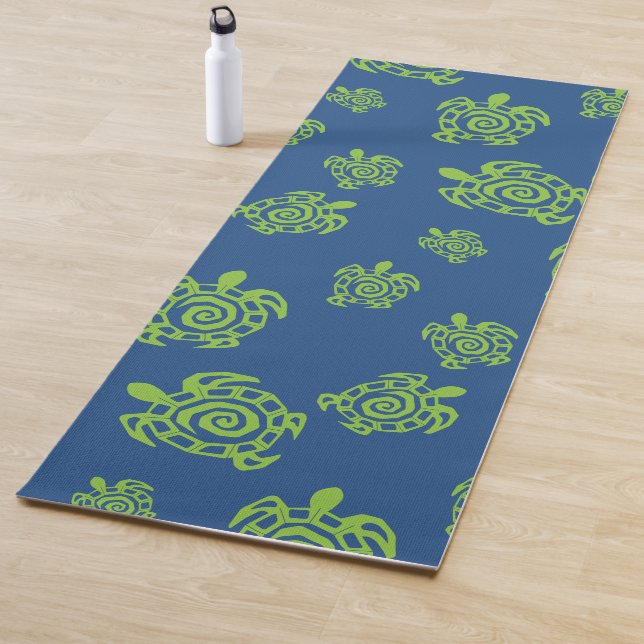 Esterilla De Yoga Impresión gráfica verde y azul de tortuga (In situ)