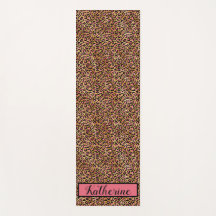 Impresión monogramada sobre los lugares de leopard