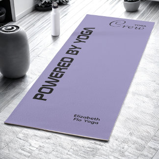 Esterilla De Yoga Impresión personalizada Yoga Crew Océano Púrpura P