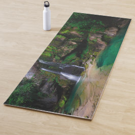 Esterilla De Yoga Impresionante cascada Virje, Poster de Eslovenia