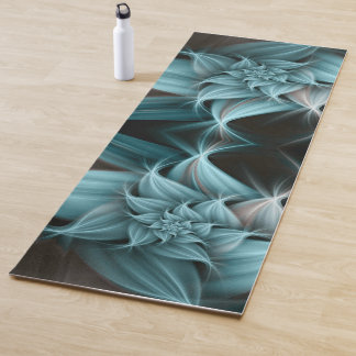 Esterilla De Yoga Impresionante flor turquesa