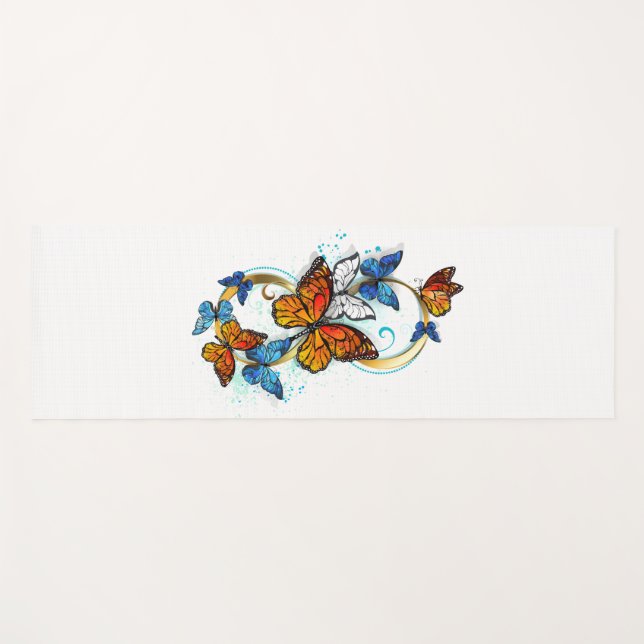 Esterilla De Yoga Infinidad de Mariposas Monarca (Anverso (horizontal))
