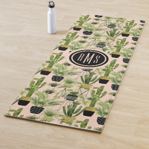 Esterilla De Yoga Inicial  Oasis interior  Patrón de crianza vegetal
