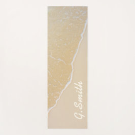 Esterilla De Yoga Inicial. Personalizado Tropical Beach Sand.