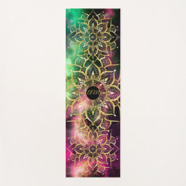 Esterilla De Yoga Iniciales de la nebulosa de la acuarela de Mandala