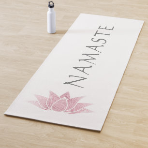 Esterilla De Yoga Instructor de la yoga de Namaste de la flor de