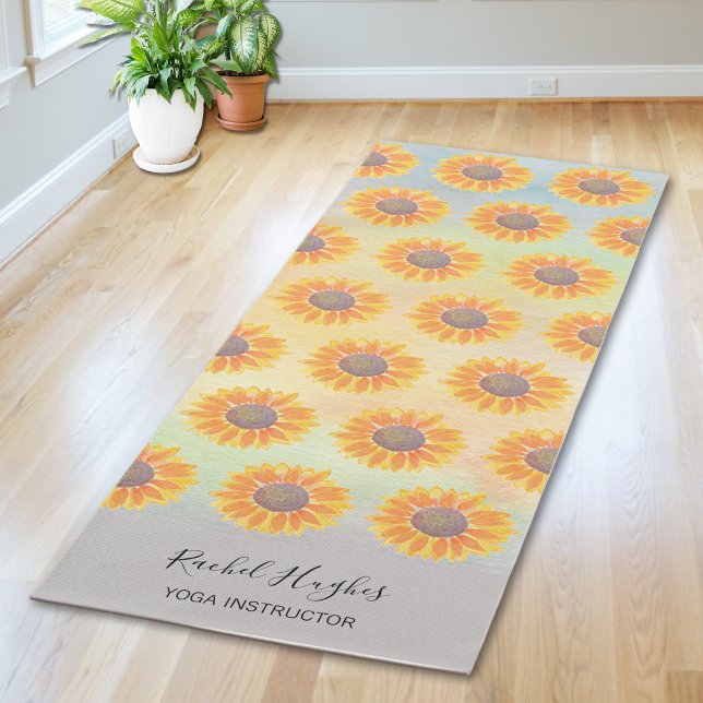 Esterilla De Yoga Instructor de yoga de girasol (Subido por el creador)