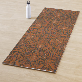 Esterilla De Yoga Intrincada alfombra de yoga para Naranja y batik n
