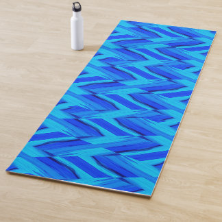 Esterilla De Yoga Intrincado patrón de mármol azul cobáltico