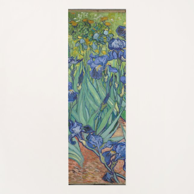 Esterilla De Yoga Irises de Vincent Van Gogh (Anverso)