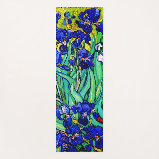 Esterilla De Yoga Irises de Vincent Van Gogh (Anverso)