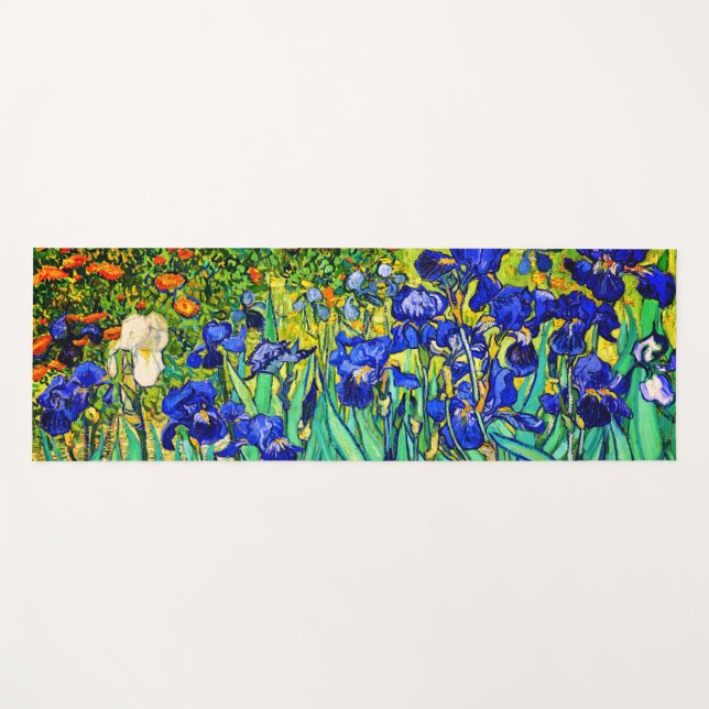 Esterilla De Yoga Irises de Vincent Van Gogh (Anverso (horizontal))