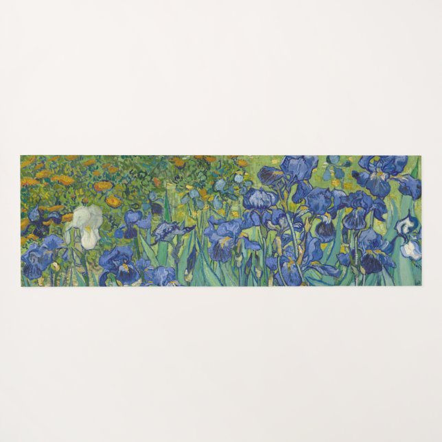 Esterilla De Yoga Irises, Floral Oil Painting, Vincent Van Gogh (Reverso (horizontal))