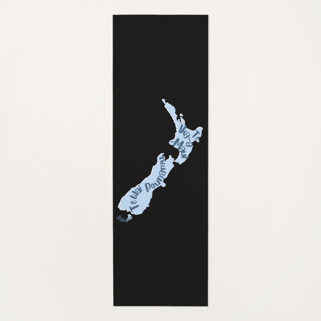 ESTERILLA DE YOGA ISLAS DE PAÍSES DE AOTEAROA NOMBRE MAORI KIWI (Anverso)
