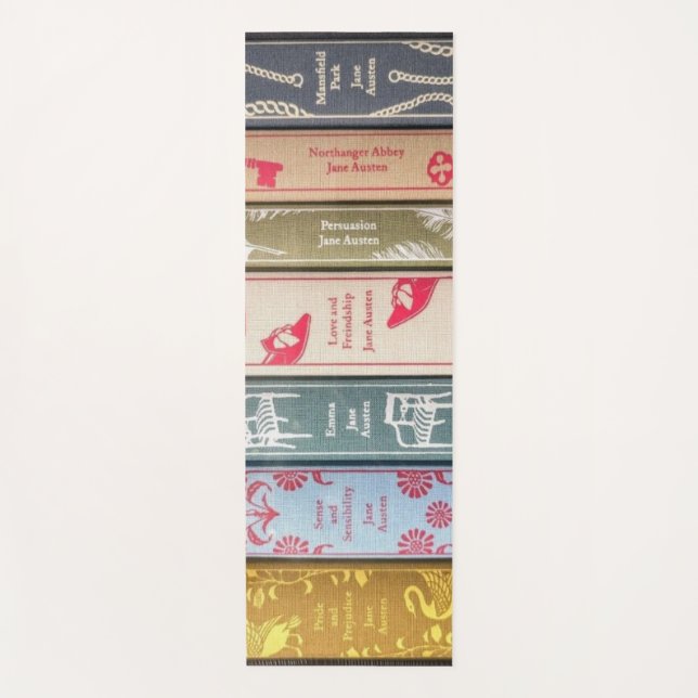 Esterilla De Yoga Jane Austen y sus libros (Anverso)