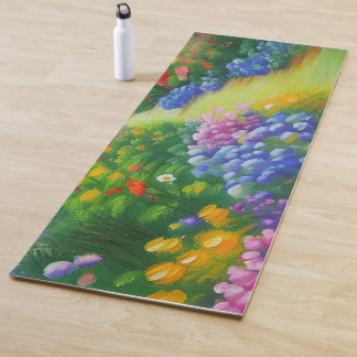 Esterilla De Yoga Jardín de flores de cabaña inglés
