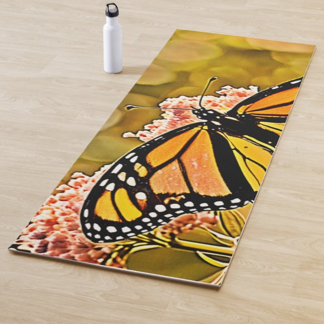 Esterilla De Yoga Jardín de Mariposas Monarca Arte (In situ)