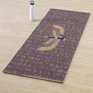  ALAZA - Esterilla de yoga de pergamino egipcio antiguo