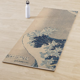Esterilla De Yoga Katsushika Hokusai. La gran ola de Kanagawa