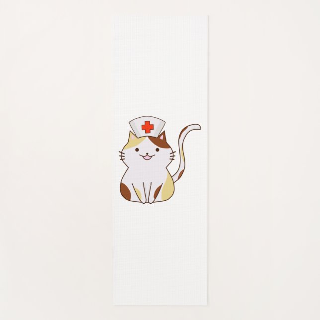 Esterilla De Yoga Kawaii Cat Nurse (Anverso)