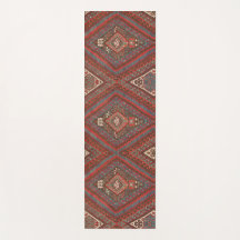 Kilim Kurdo Antiguo Oriental Marrón Deteriorado