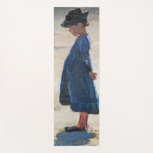 Esterilla De Yoga Kroyer - Niña pequeña de pie en la playa Skagen