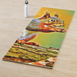 Esterilla De Yoga La ardilla de la época de la naturaleza