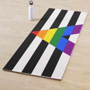 Esterilla De Yoga La bandera de aliado heterosexual de SlipperyJoe l