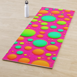 Esterilla De Yoga La burbuja vibrante pop del diseño de color