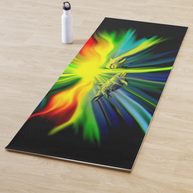 Esterilla De Yoga La familia de los delfines al sol (In situ)