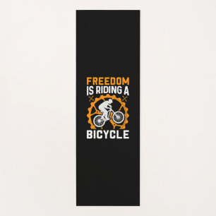 Esterilla De Yoga La Libertad De Ciclismo Es Montar En Bicicleta