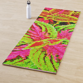 Esterilla De Yoga La naturaleza vibrante deja el patrón