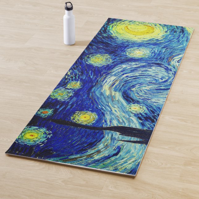 Esterilla De Yoga La noche estrellada de Vincent Van Gogh (In situ)