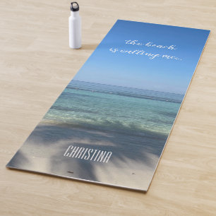 Esterilla De Yoga La playa me llama personalizada