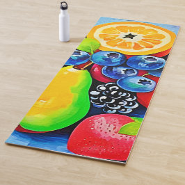 Esterilla De Yoga La vida de la fruta vibrante
